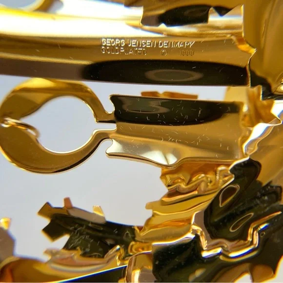 Georg Jensen Gold Plate 1999 Christmas Candles Ornament mobile collection - Picture 8 of 9